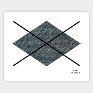 Big denim argyle diamond : Magnet